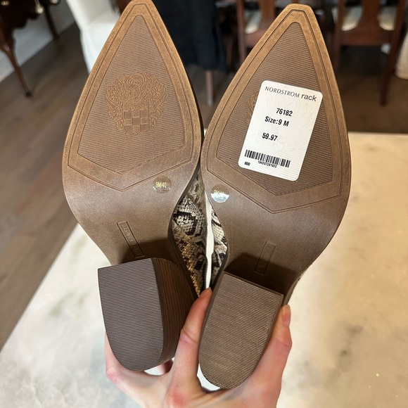 Vince Camuto Faux Snakeskin Ankle Boots - Picture 8 of 10